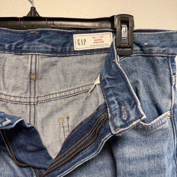 GAP High Rise Barrel Jeans SZ 32T - Picture 5 of 6